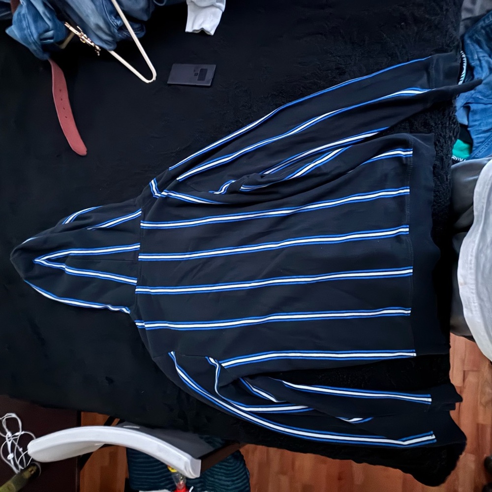 Vintage streetwear striped hoodie